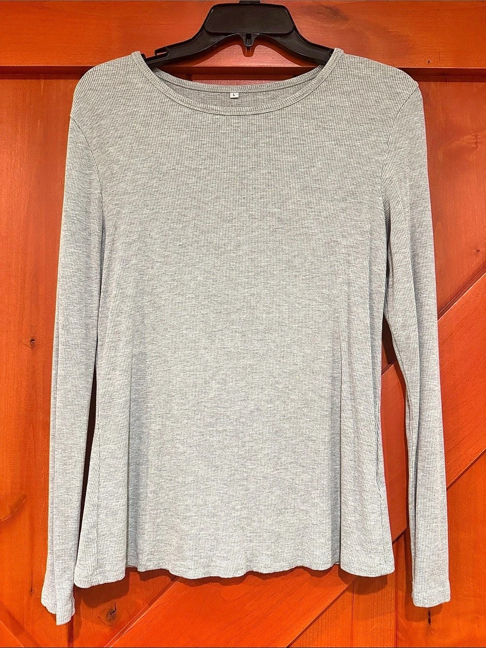 Amazon Gray Long Sleeve Top Like New